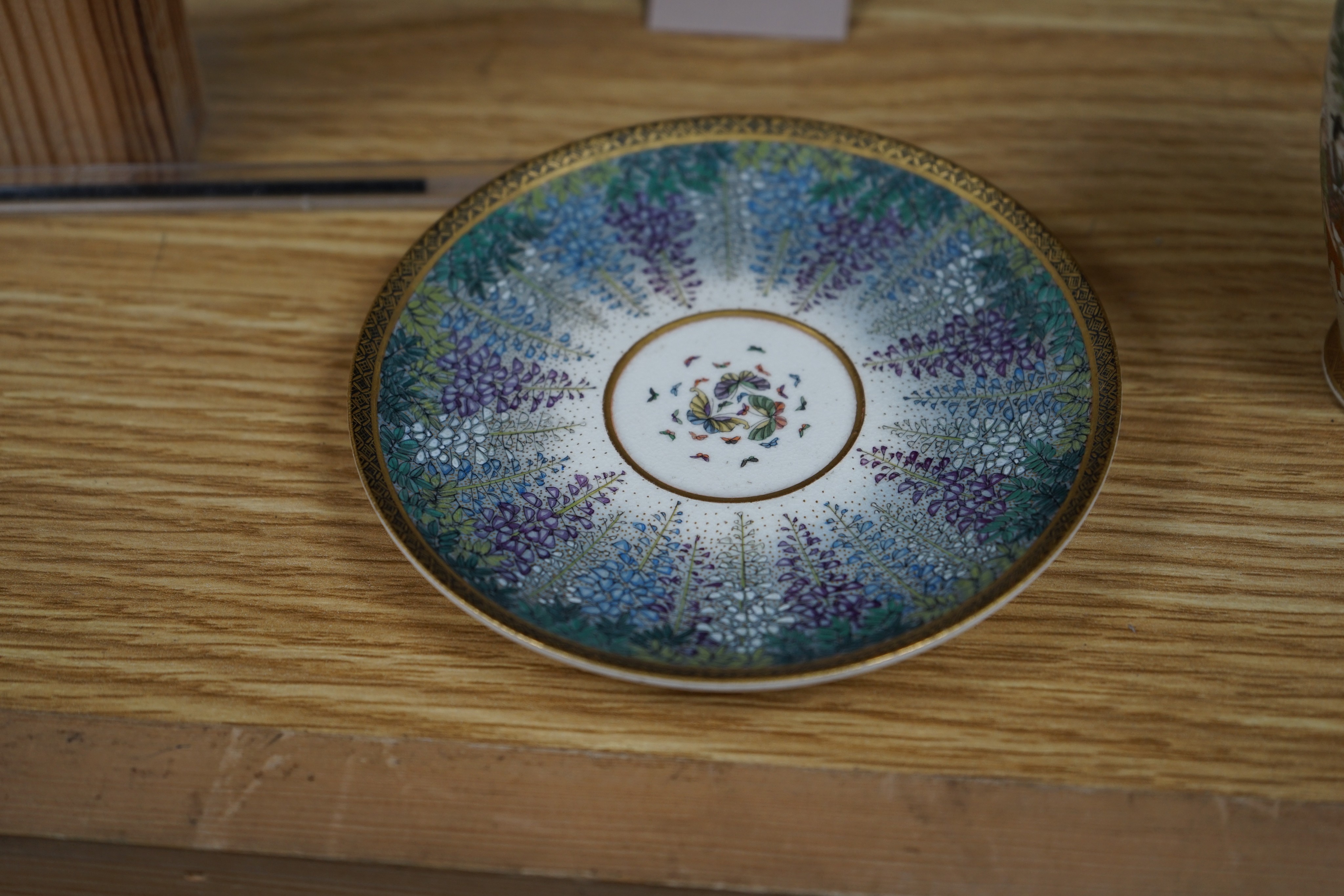 Japanese satsuma wares, Meiji, signed.
